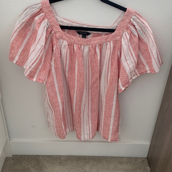 Banana Republic Factory Tops - Banana republic peasant blouse red
